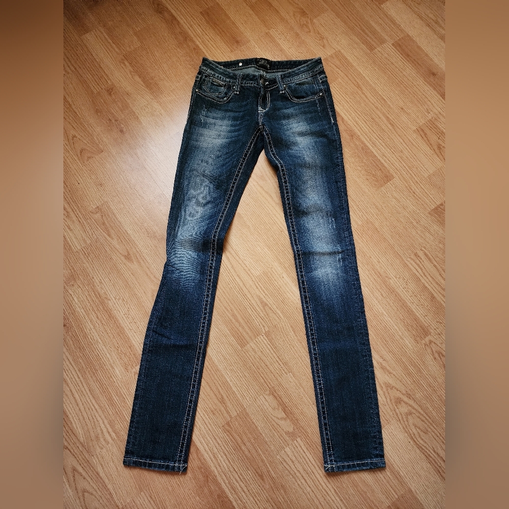 BEROCK Express Dark Blue Skinny Jeans